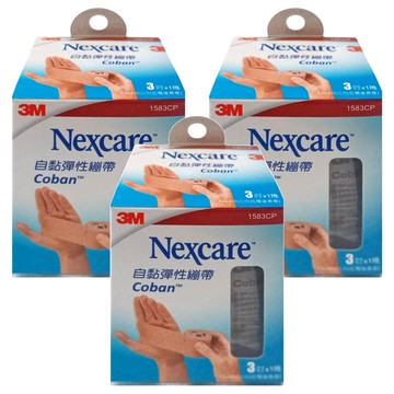 3M Nexcare 自黏彈性繃帶 3吋  3盒
