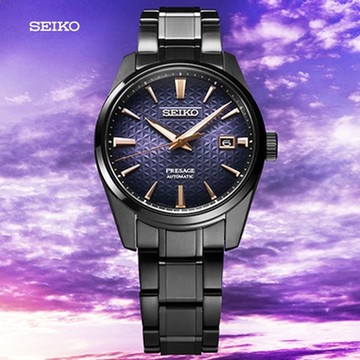 SEIKO 精工 Presage限量款 曙光 麻葉錶盤紫色調機械錶 雙11節 周年慶 禮物 SPB363J1/6R35-02T0SD_SK028