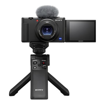 SONY 索尼 Digital Camera 輕影音手持握把組合  0.03 秒極速對焦  即時眼部追蹤  配備三組麥克風  ZV-1  1組