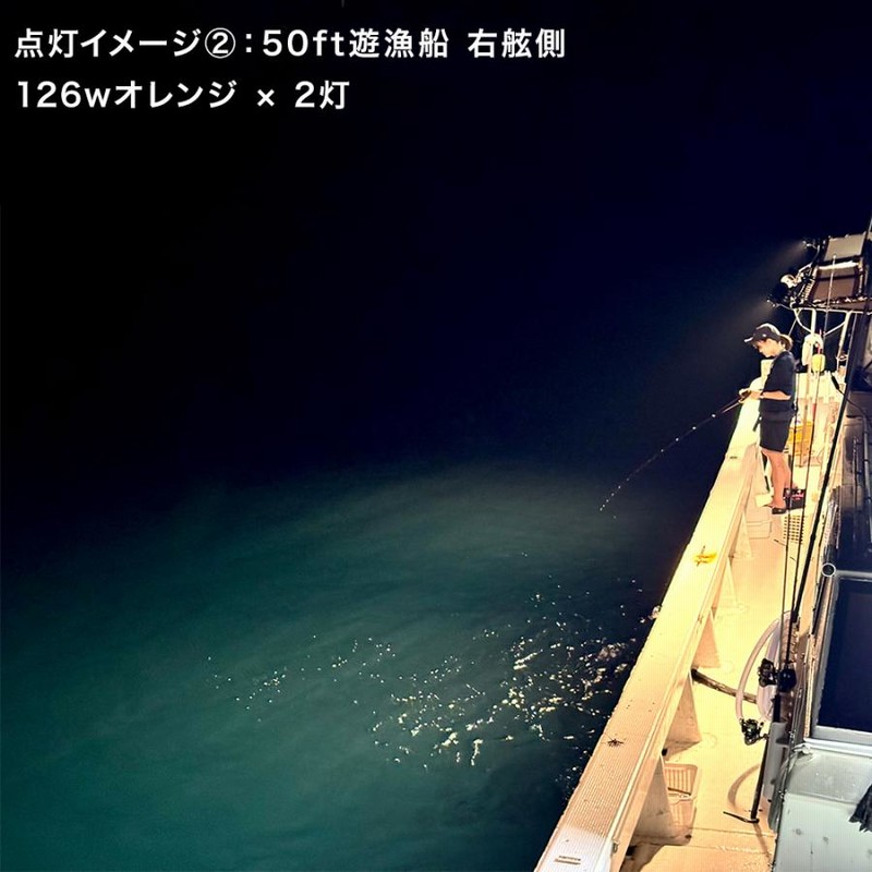 集魚灯 イカ アジ 釣り LED 集魚ライト 12v 24v 対応 126w