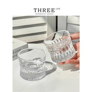 Tlife·Droplet·杯具輕奢高端手工刻花水晶玻璃杯威士忌杯 |冰滴