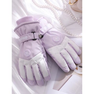 滑雪手套女冬季加絨加厚保暖棉防寒防風防水觸屏摩托車騎行手套男