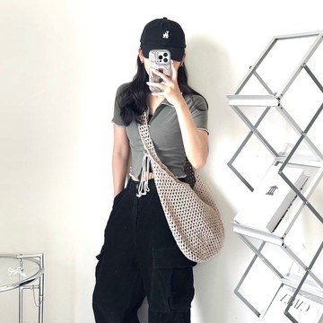 卡其色系包款【Crochet bag】