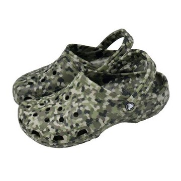 Crocs 洞洞鞋 Classic Confetti Clog 男女鞋 彩紙印花克駱格 軍綠 2124623TC