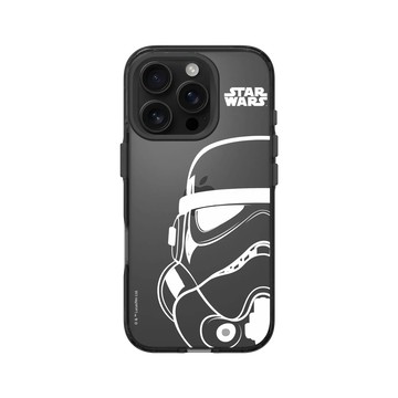 iPhone 16 Pro Clear 酷墨灰 - 迪士尼-星際大戰 Star Wars - 星際大戰 – 風暴兵白線條
