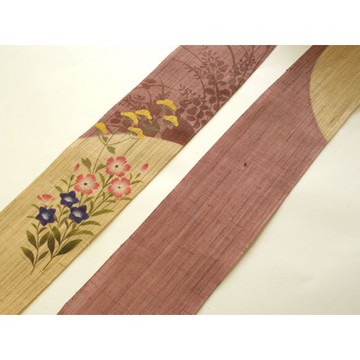 京都手繪細亞麻吊飾-秋七草