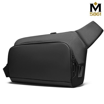 男包胸包 mark ryden 立體切面設計 男胸包 斜跨包 後背包 酷炫黑