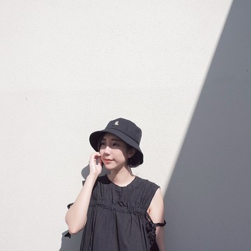 漁夫帽-縫珠招財小柴犬