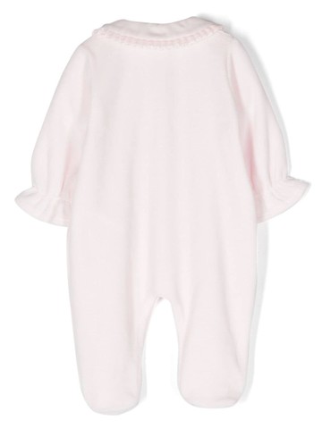 Patachou - ruffled-trim rounded-collar pajamas - kids - Cotton/Polyester - 9 - Pink