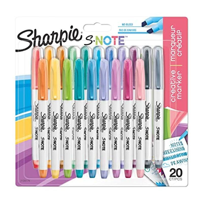 Sharpie シャーピー Sノート 角芯 20本セット 水性ペン マーカー カラーペン セット アート イラスト 塗り絵 描画 スケッチ 通販  LINEポイント最大0.5%GET | LINEショッピング