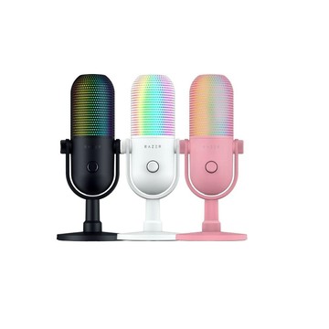 RAZER Seiren V3 Chroma 32-Bit 魔音海妖 白色 粉色 麥克風 AI降噪 電容式