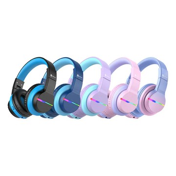 iClever BTH12 炫光無線兒童耳機 3種音量限制完整保護聽力 公司貨 廠商直送