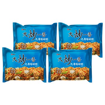 維力 大炒一番 九層塔蛤蜊風味麵 85g  4包