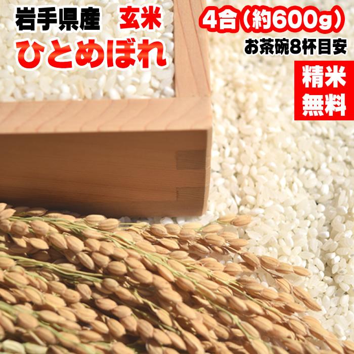 米 お米 ひとめぼれ 600g 4合 令和4年産 岩手県産 白米 無洗米 分づき 玄米 お好み精米 送料無料 当日精米 ポイント消化 真空パック メール便 ゆうパケ