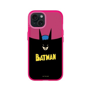 iPhone 15 Clear 粉漾桃 - Batman 蝙蝠俠 - 復古版