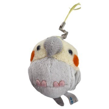 動物手機吊飾  玄鳳 灰色  1個  5cm