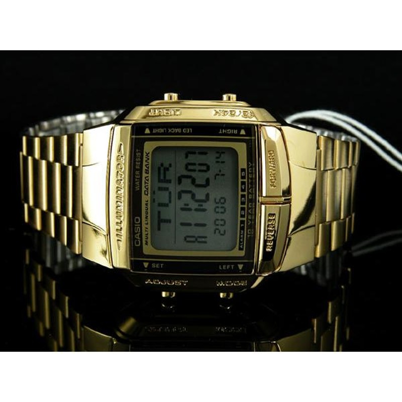 カシオ CASIO データバンク DATA BANK 腕時計 ゴールド DB360G-9A