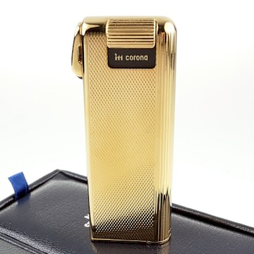 【im corona】Pipe Master系列-電子式煙斗專用打火機(金色拋光菱格紋款)NO.33-5202