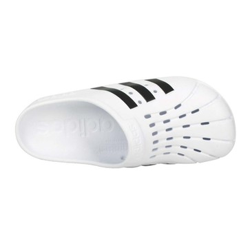 ADIDAS 男運動拖鞋-透氣洞洞鞋 戲水 海邊 海灘 游泳 愛迪達 FY8970 白黑