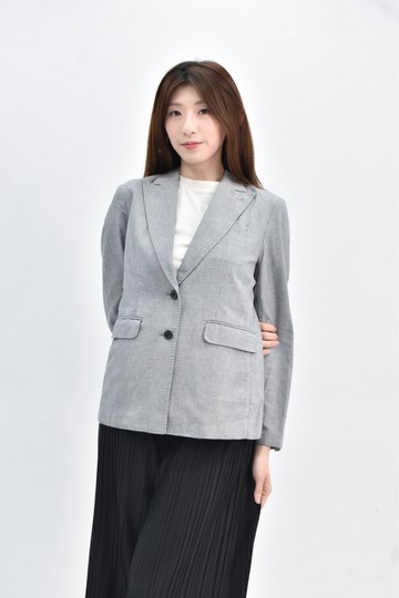 (S) uniqlo 棉質純棉黑色外套
