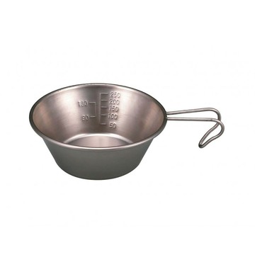 【【蘋果戶外】】Captain Stag M-9085 鈦提耳碗【320ml】杯 碗 個人餐具 登山露營 日本鹿牌