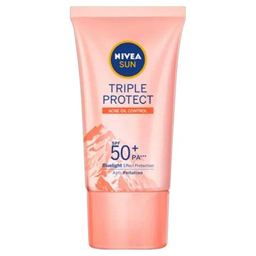 NIVEA 妮維雅 SUN 3重防護輕透防曬凝乳 SPF50+ PA+++ 控油不致痘 混合/油性肌適用  40ml  1件