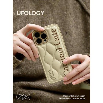 Ufology原創小眾iphone15pro適用iphone14promax手機殼蘋果13秋冬復古羽絨12美拉德11小眾ins風簡約文字