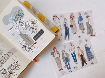 NO.3 Spring Daily春日女孩 轉印貼紙