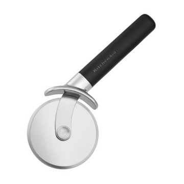 KitchenAid 美國 披薩輪刀(墨黑9cm) / 披薩刀 PIZZA刀 滾輪刀 可機洗 洗碗機可洗