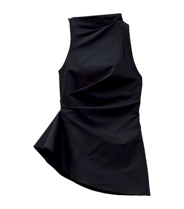 McQueen Asymmetric Gathered Top
