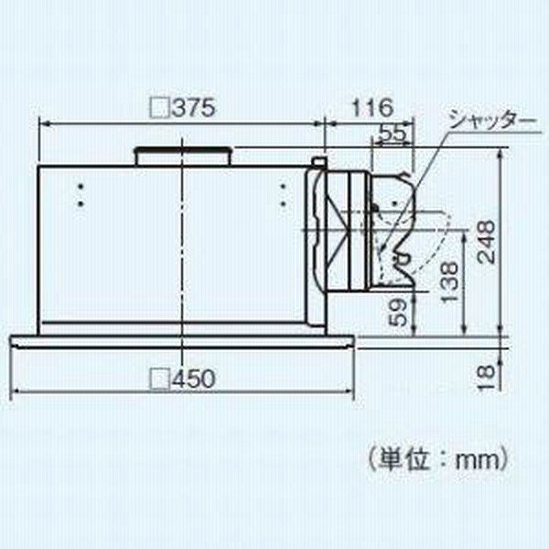 ワンピなど最旬ア！ パナソニック 換気扇 ルーバー付天井埋込形 排気 低騒音 大風量形 鋼板製 埋込寸法