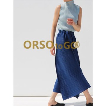 ORSO打底內搭高領女t恤無袖褶皺高級獨特修身夏日慵懶風小眾設計