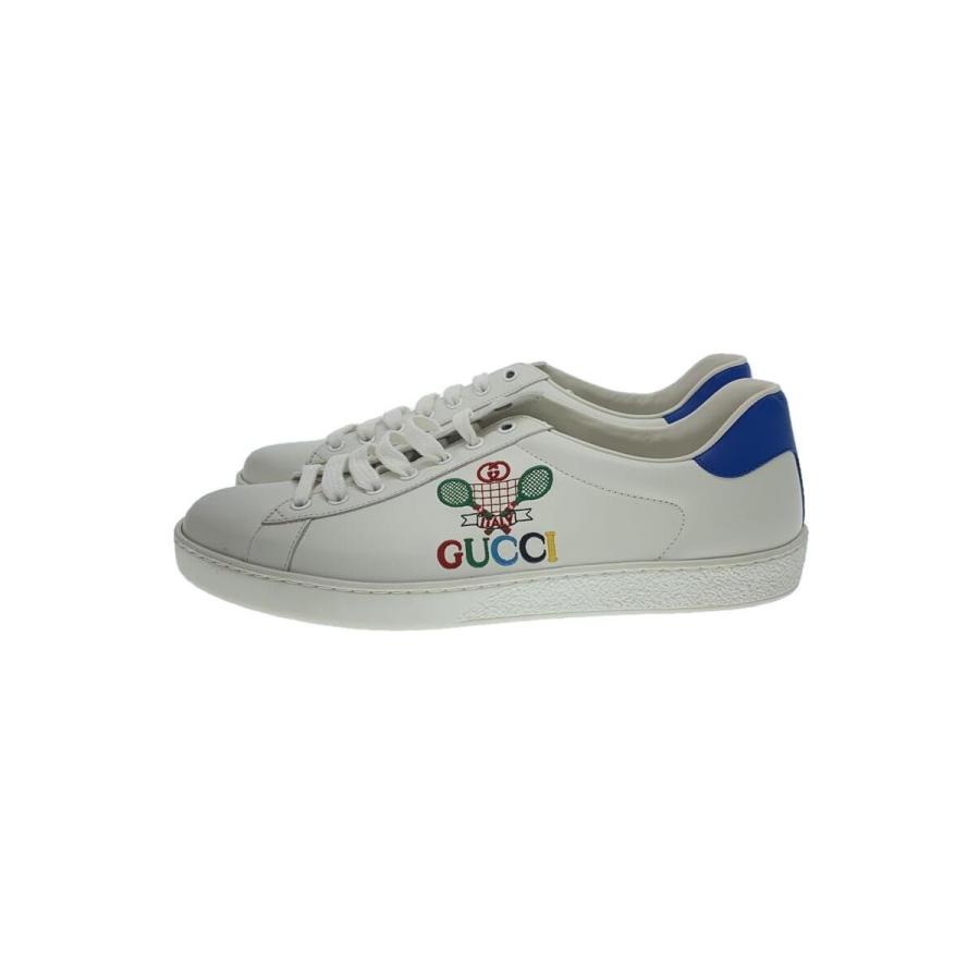 GUCCI◇Gucci Ace Gucci Tennis_ローカットスニーカー/US8/WHT/レザー/603696 | LINEブランドカタログ