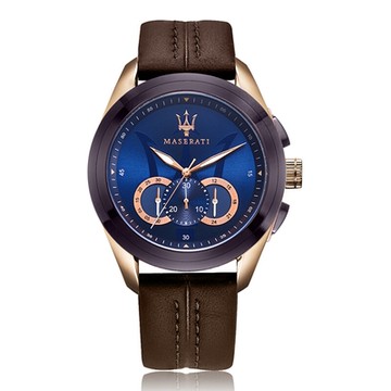 MASERATI WATCH 瑪莎拉蒂經典三環金款R8871612026