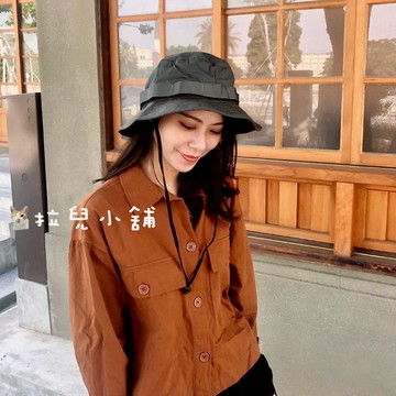 「拉兒小舖」台灣現貨  登山帽 釣魚帽 工裝帽 奔尼帽 大帽沿   防曬漁夫帽 大頭圍 加大帽圍 大尺碼