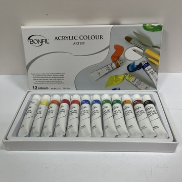 壓克力顏料12色 BA1212