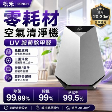 公司貨 松禾【德力净S2】零耗材空氣清净機 空氣净化器 負離子空氣清淨機 空氣除臭機 清淨機 净化器 奈米空氣清淨機