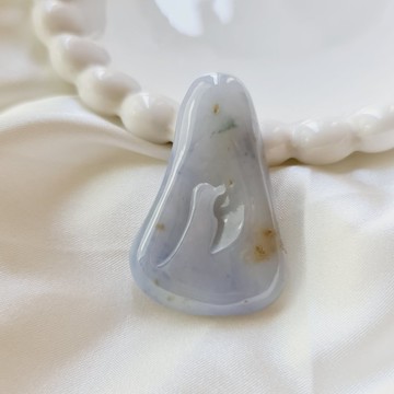 紫羅蘭灑金悟道 | 天然緬甸玉A貨翡翠