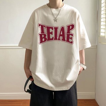 短袖T恤男夏季潮流純棉內搭美式半袖2024新款上衣港風休閑體恤衫t