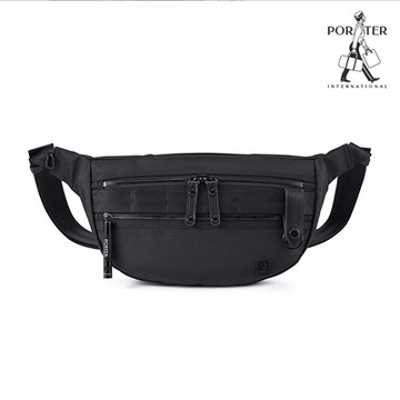 PORTER INTERNATIONAL - 自信經典NEW HEAT腰包 - 全黑