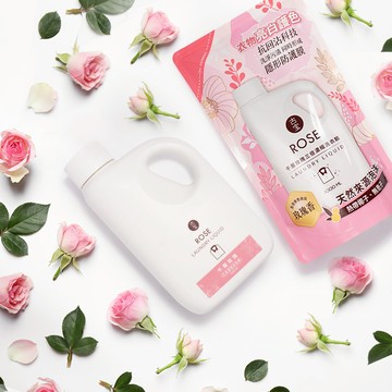 抗回沾科技 高濃三倍洗淨洗衣精1000ml 濃香型千層玫瑰（瓶裝/補充包)