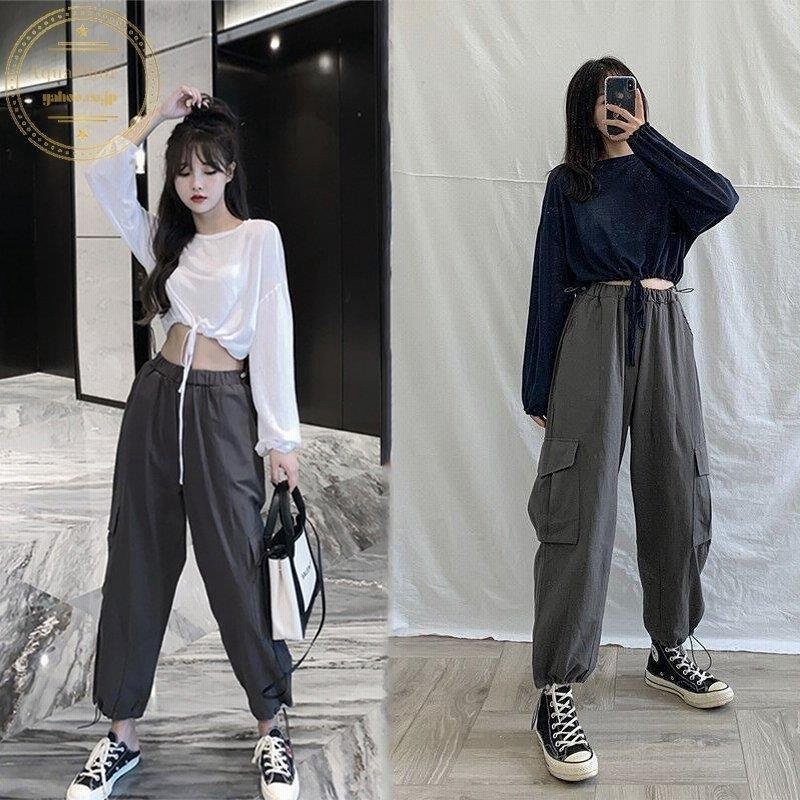セットアップレディースへそ出しtシャツショート丈トップスカーゴパンツストリート原宿系ダンス衣装ヒップホップ韓国ファッションジャズダンス 通販 Lineポイント最大0 5 Get Lineショッピング
