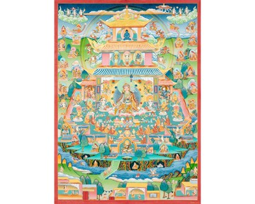 24K金剛薩埵唐卡畫 | 佛教宗教唐卡藝術