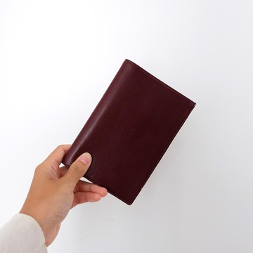 法國復古酒紅色銀包