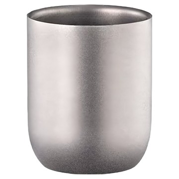 TEMPEST 純鈦雙層杯 純鈦99.7% 高純度 雙層保溫 圓潤杯口  純鈦 銀色  1個