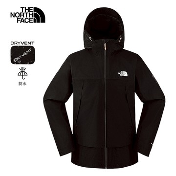【新年款】男款黑色DRYVENT防水衝鋒衣｜8DR6JK3