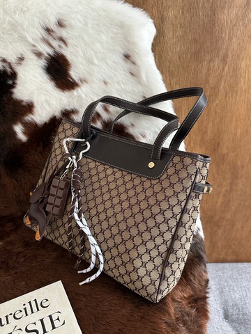 中古包 Celine 賽琳 經典老花托特包