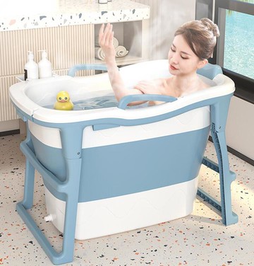 泡澡桶大人摺疊家用浴桶成人高位洗澡桶小戶型浴缸兒童洗澡盆加厚【摩可美家】