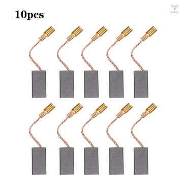 Toyutw)10 件裝迷你黑碳電機刷更換備件,帶 25 毫米彈簧和銅芯,用於通用電鑽磨床電機旋轉工具(7:6-100