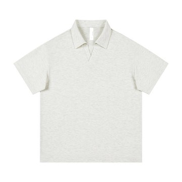 【純棉舒適🔥】 夏季短袖V領 POLO衫男 輕薄透氣 文藝風內搭 高級感上衣 舒適粘纖 回頭率超高